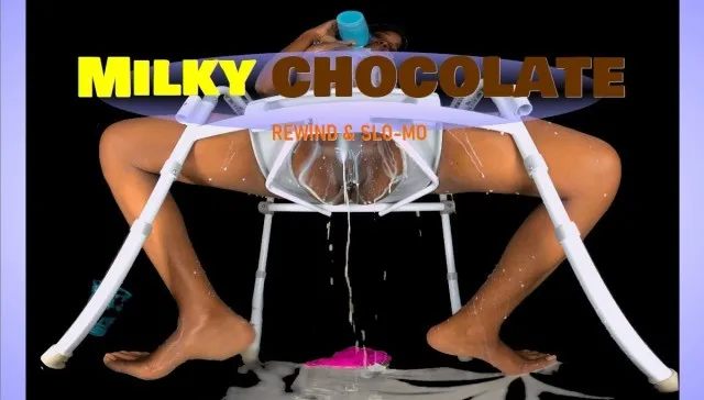 Milky Chocolate – Ebony Drenched in White Toilet POV [Passthrough]