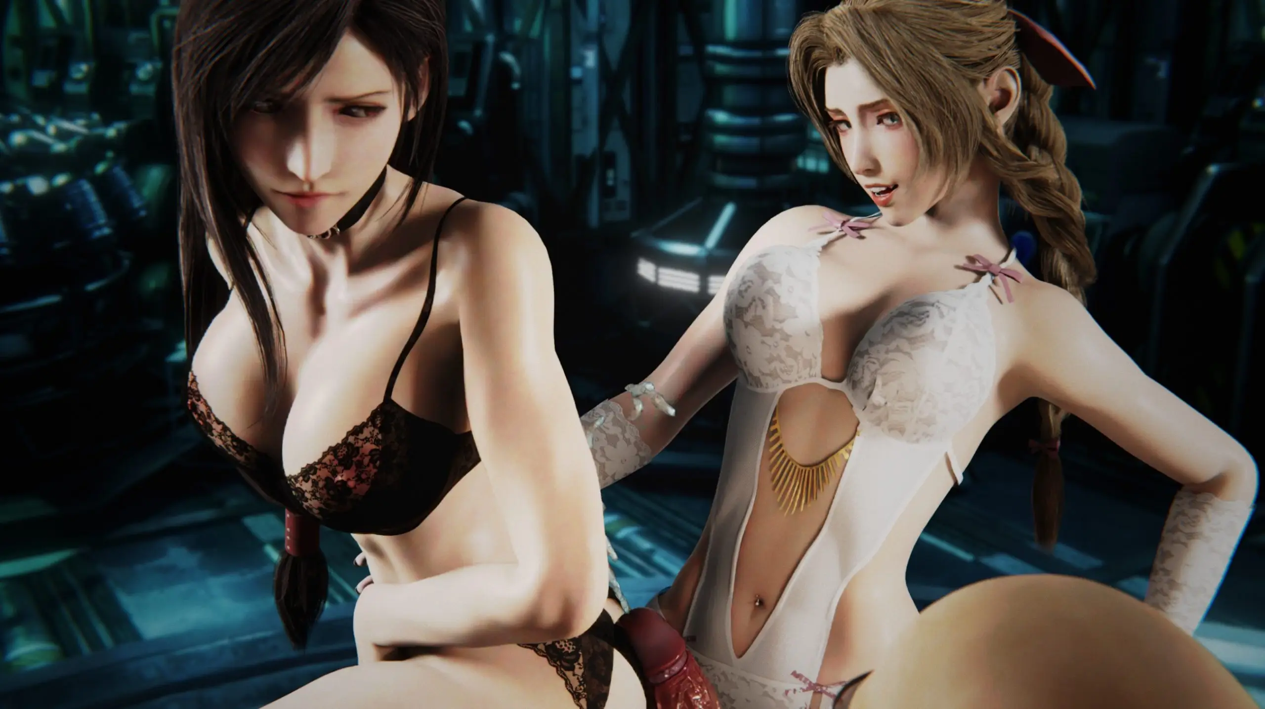 Double Pussyjob – Final Fantasy ft. Tifa Lockhart, Aerith Gainsborough, Rude (A XXX Parody)