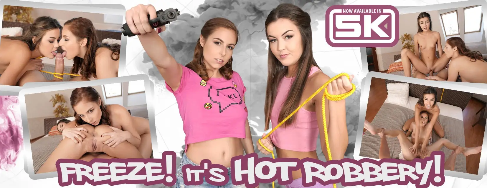 Freeze! It’s Hot Robbery! Teens Steal Your Cum