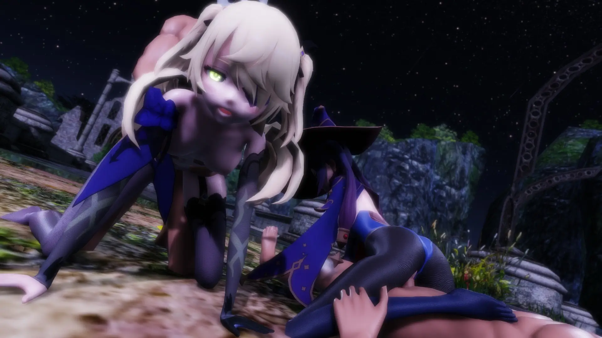 Genshin Impact – Mona & Fischl Pleasure Ritual (A XXX Parody)