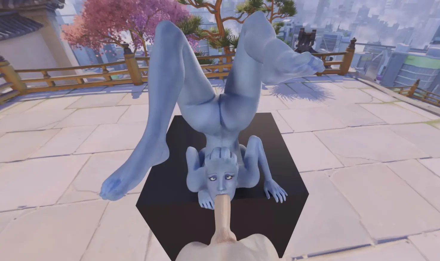 Liara upside down blowjob 3D VR 180 SBS (A XXX Parody)