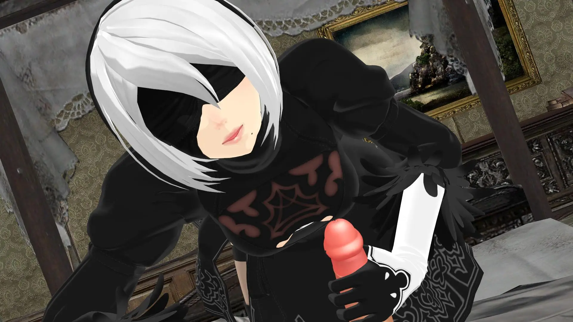 Nier Automata – 2B Handjob & BJ (A XXX Parody)