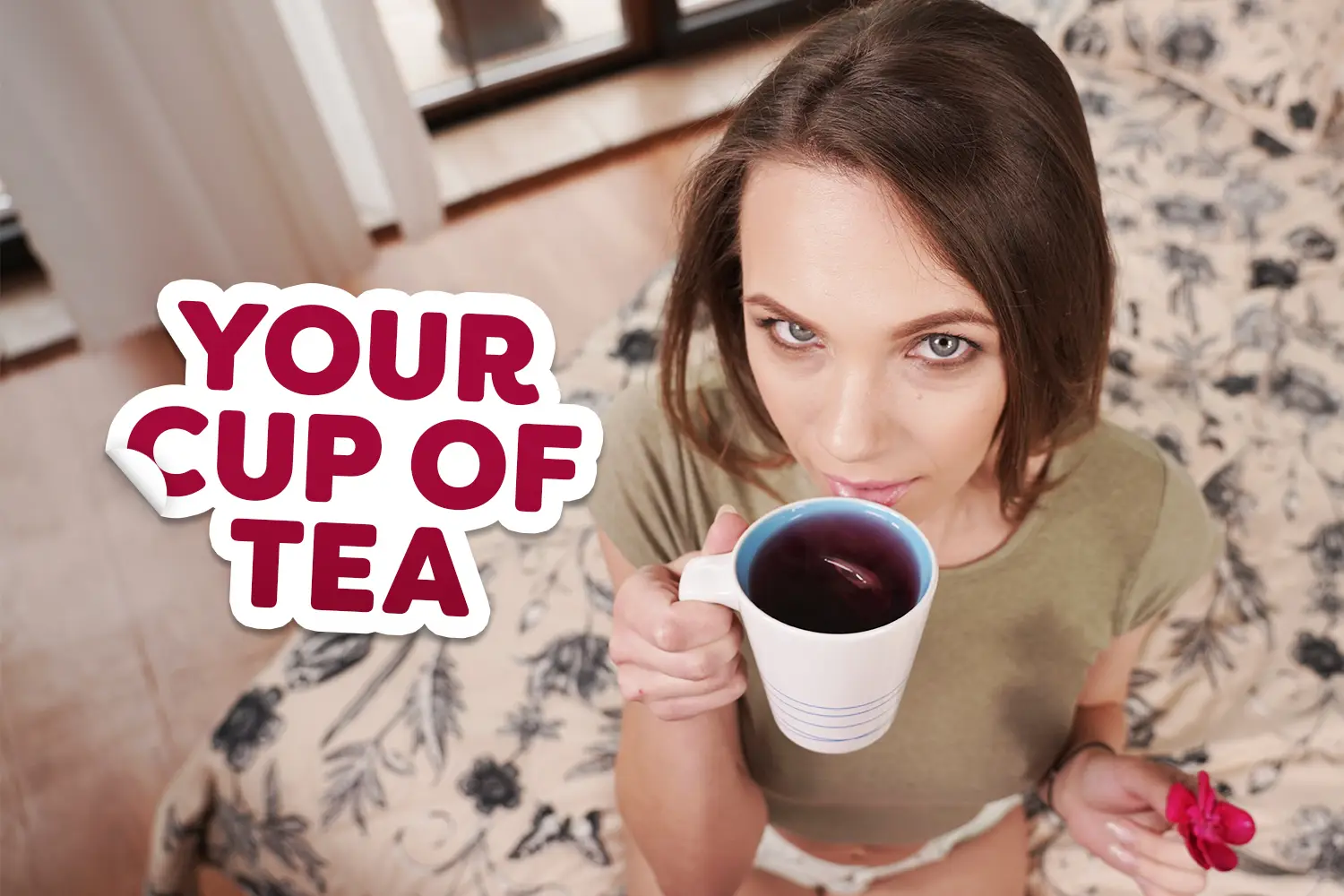 Your Cup Of Tea – Slim Babe Spreads Her Legs