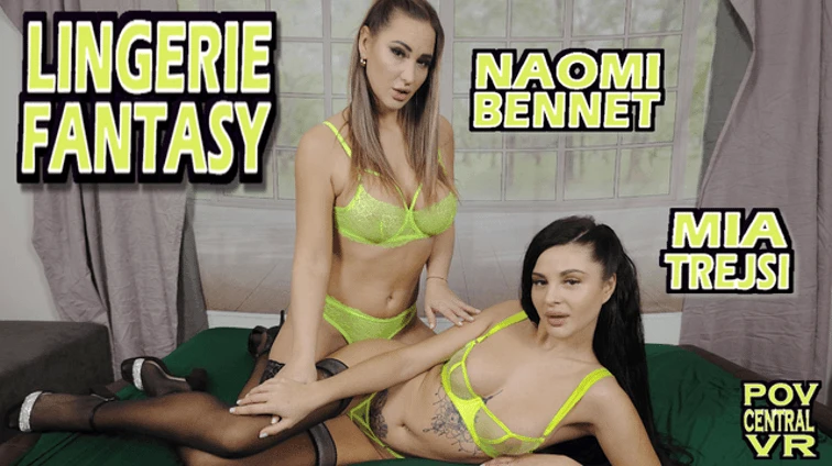 Mia Trejsi And Naomi Bennet Lingerie Fantasy