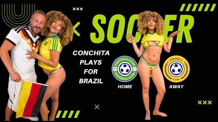 Hot Football Playoff Between Brazil And Germany