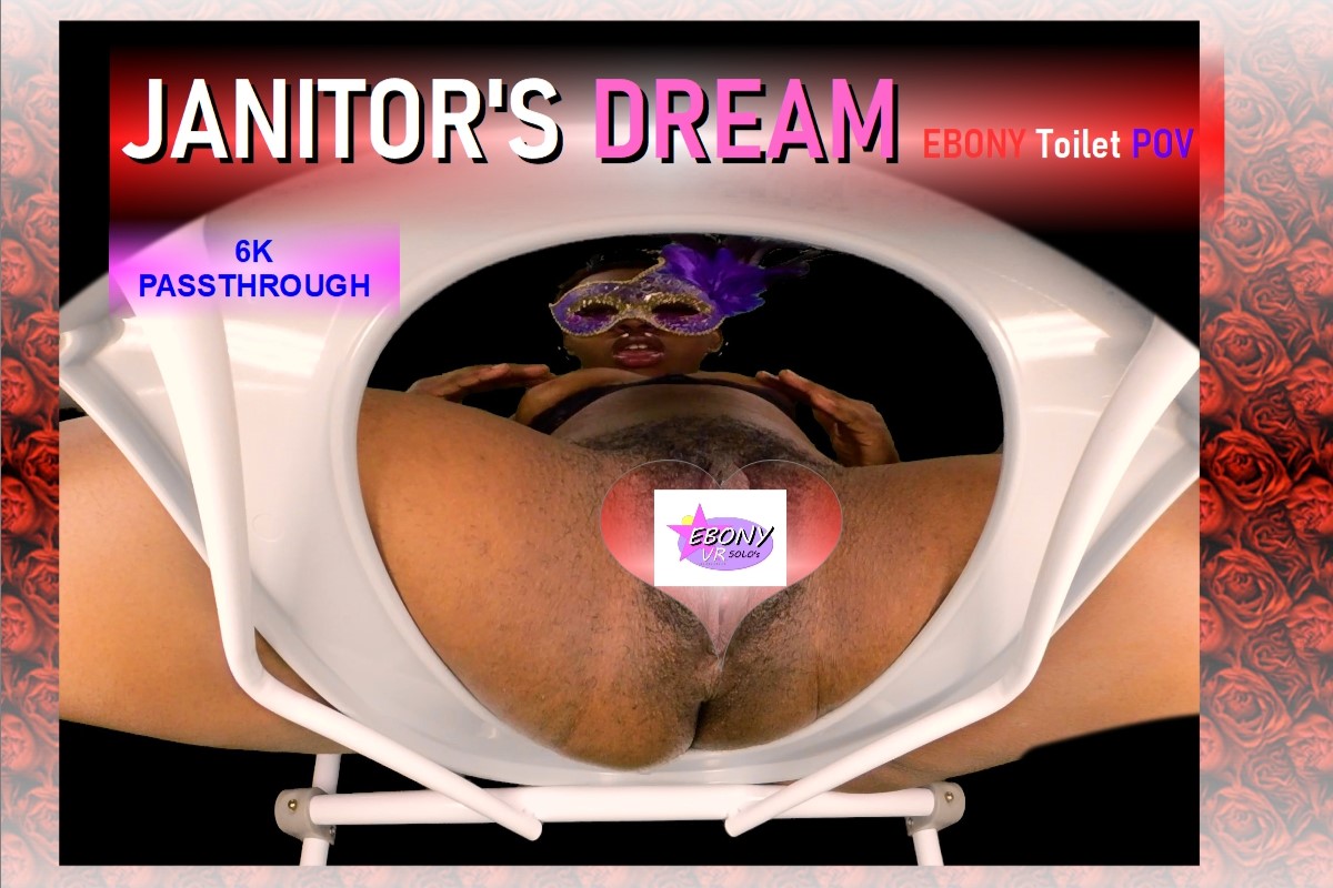 Janitors Dream – Ebony Toilet POV Passthrough