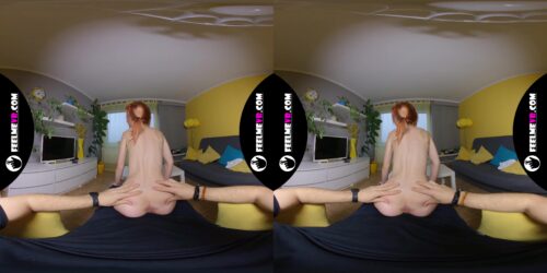 Thumbelina Sexy Redhead Lapdance VR180