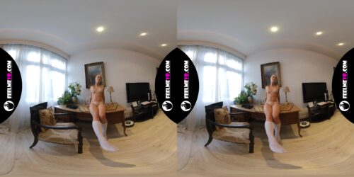 Layza Teeny Model Naked In Photoshoot 3D VR180 Backstage