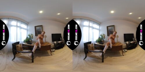 Layza Teeny Model Naked In Photoshoot 3D VR180 Backstage